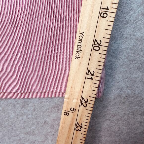 Merona Capri Pants WMNS SZ 20W Red White Stripe Faux Back Pocket High Waist Crop - Picture 9 of 12